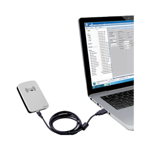 Mini Lector de Tarjetas <span class=keywords><strong>NFC</strong></span> de Escritorio, Puerto USB Tipo-C, Velocidad de 120 Etiquetas/s, 860-960MHz UHF, Lector Inteligente de Etiquetas RFID - Product Image 1