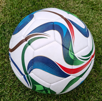 Ballon de football personnalisé cousu à la machine pour l'entraînement et le jeu en extérieur, en PU, taille 5, modèle 2026 World Game