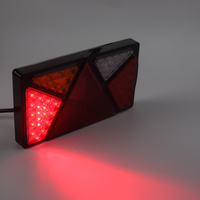 Feux de remorque LED rectangulaires Emark IP67 10-30V 12,5W, clignotants, feux stop, feux arrière, feux de recul, réflecteur, feux arrière de remorque