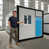 Maison modulaire préfabriquée pliable en Z et en X, conteneur de 20 pieds, mobile et portable pour l'extérieur