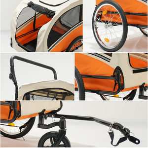 Remorque <span class=keywords><strong>de</strong></span> vélo pliable portable <span class=keywords><strong>de</strong></span> 80 kg avec attelage universel pour vélos <span class=keywords><strong>de</strong></span> montagne/urbains, idéale pour le transport d'animaux et d'épicerie - Product Image 4