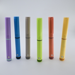 CE Certified Multicolor 60IU 3ml Reusable Plastic Injection <b>Pen</b> with Portable Box for Professional Retail Supply - Product Image 4