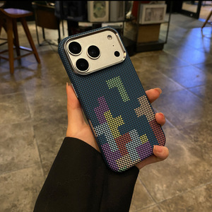 Custodia Magnetica <span class=keywords><strong>Tetris</strong></span> Texture per iPhone 18 Pro Max, Cover Protettiva Premium per iPhone 17 - Product Image 5