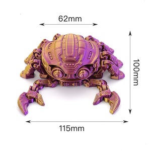 2025, mô hình đồ chơi cua cyberpunk in 3D bán chạy nhất, mô hình cua cơ khí khớp nối, đồ chơi trang trí - Product Image 2