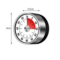 Minuterie mécanique manuelle numérique Minuterie magnétique de cuisine Étude de cuisine Fitness Compte à rebours Alarme Minuterie Gadget Accessoires de cuisine