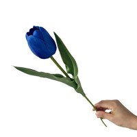 Bouquet de fleurs artificielles bleues pour hôtel, mariage, aménagement d'auditorium, décoration intérieure, accessoires photo, simulation, vente en gros