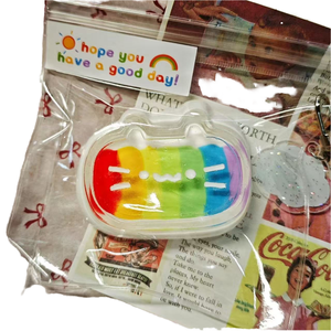 NUEVO Juguete Antiestrés Zijie Kawaii de Gato de Queso Arcoíris Suave, Textura Pegajosa de Gelatina, Material TPR, Regalo para - Product Image 1