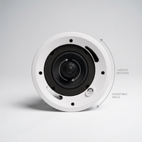 Haut-parleur de plafond encastré coaxial Hi-Fi Thinuna GS-6CT avec grille magnétique et tweeter rotatif, système PA 100V/70V/8Ω