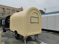 Remorque mobile de restauration rapide en acier inoxydable SL-6 personnalisable pour l'extérieur, chariot de nourriture de style américain pour bonbons, chips, snacks, café et pizza