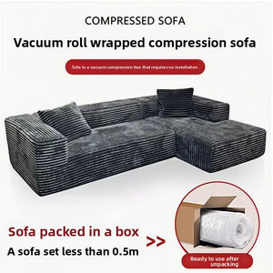 आधुनिक कपड़े मॉड्यूलर सोफे बिस्तर उच्च घनत्व बोनलेस सोफे भविष्य के अनुकूल होटल अपार्टमेंट घर का उपयोग - Product Image 2