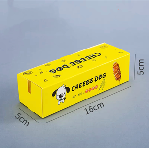 Caja de Embalaje de Papel Personalizada OEM <span class=keywords><strong>para</strong></span> Hot Dogs, Contenedor de Comida <span class=keywords><strong>para</strong></span> Llevar, Embalaje de Alimentos <span class=keywords><strong>para</strong></span> Corn Dogs Coreanos - Product Image 3