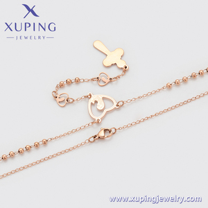 XUPING Gioielli Cina Ingrosso Collana con Ciondolo a Croce Semplice Vintage in Acciaio Inossidabile da Donna - Product Image 5