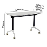 Portable étudiant Table pliante pas cher moderne bureau robuste en plastique fabriqué en Chine Construction pour salle de classe maison école métal