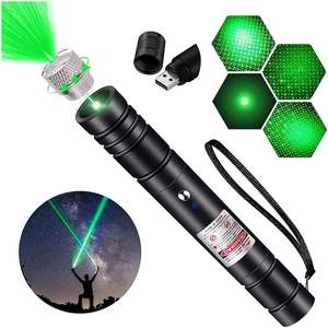 900 millas recargable Lazer puntero láser <span class=keywords><strong>verde</strong></span> pluma astronomía haz de luz Visible - Product Image 3