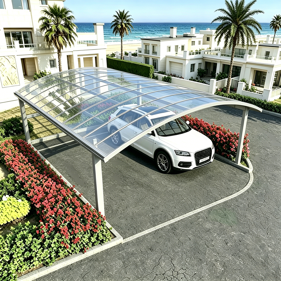 Eco-Friendly Recycled Aluminum Modern Carport Custom Size Color for ...