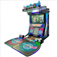 Machine de jeu d'arcade populaire à monnayeur, flipper, vidéo, danse et musique, en acier inoxydable, pour parcs d'attractions intérieurs