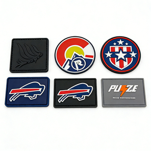 OEM Vendor Free Artwork 3D Sculpted Custom Soft Rubber Polyvinyl Chloride Hook Backing <b>Jacket</b> Emblem pvc patch - Product Image 6
