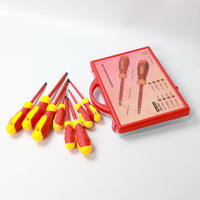 Jeu de tournevis isolés 8 en 1, fente, Phillips, résistant aux hautes tensions, tournevis pour électricien, outils professionnels, outils à main