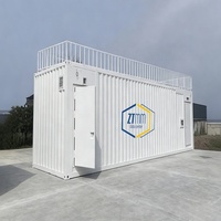 Micro centre de données 40 pieds, serveur 200 kW, capacité informatique 200 kW, -40°C à 55°C, préfabriqué pour l'informatique cloud IA, centre de données modulaire