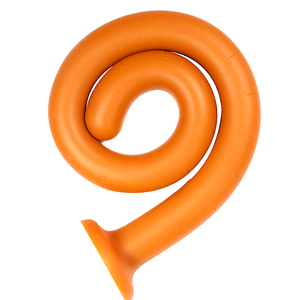 <b>Silicone</b> Soft Masturbator Serra <b>Beads</b> Anal Plug Long Penis & Anus Design for Men & Women's Backyard Anal Sex Toys - Product Image 4