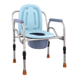 KSMED <b>Walker</b> with Commode Chair KSM-CC Multi-purpose Bathroom <b>Folding</b> Commode Chair Toilet Chair for the Elderly - Product Image 1