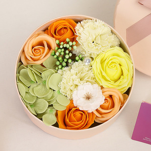 Caja <span class=keywords><strong>de</strong></span> Regalo Redonda con Jabones Perfumados en Forma <span class=keywords><strong>de</strong></span> Flor para Recuerdos <span class=keywords><strong>de</strong></span> Boda, Regalos para Damas <span class=keywords><strong>de</strong></span> <span class=keywords><strong>Honor</strong></span>, Decoración <span class=keywords><strong>de</strong></span> Mesa para Despedida <span class=keywords><strong>de</strong></span> Soltera - Product Image 4