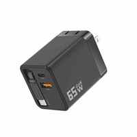 Pengisi Daya Dinding PD65W 3-in-1 MagicBox dengan Kabel Retractable Pengisian Cepat Tahan Api untuk Laptop & Earphone/Kamera