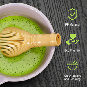 Wholesale Factory Price Custom Logo Food Grade Japanese Reusable Matcha Chasen Resin Matcha Whisk <b>Tea</b> Whisk - Product Image 6