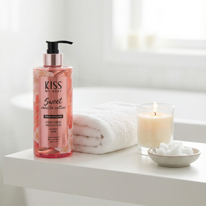 Gel de Ducha Perfumado Kiss My Body, Aroma Dulce a Vainilla y Algodón, 380 ml, Compañero Perfecto para la Ducha Antes de Dormir, para una Noche Relajante - Product Image 6