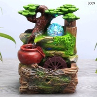 Décoration de réservoir de poissons arbre de bon augure rocaille eau mini fontaine Festival cadeau bureau micro paysage