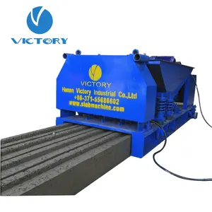 Popular 50mm x 500mm x 2 slabs hollow core machine for compound wall making