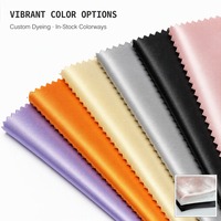 Tissu satiné élastique brillant 90 GSM, léger, résistant à l'abrasion, matière soyeuse pour robe de mariée ou de soirée