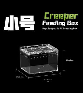 Terrario de Acrílico Transparente de Alta Definición para Mascotas, Rectangular, de Ensamblaje Libre, con Comedero Integrado para Reptiles y Cangrejos Ermitaños - Product Image 6