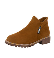 Bottines Western à fermeture éclair pour femmes, tige en caoutchouc, doublure douce, imperméables, antidérapantes, grandes tailles, vente en gros