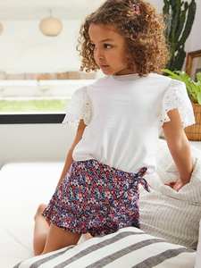 Petit enfant vêtements personnalisé été enfants blanc coton vêtements hauts enfant vêtements ensemble filles T-Shirts à manches courtes - Product Image 3