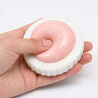 Jouet Squishy Œuf Frit à Remontée Lente, Centre Jaune Imprimé, Base Ronde Blanche, Anti-Stress, Cadeau de Bureau