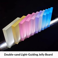 Feuille acrylique translucide haute clarté avec finition mate, idéale pour les boîtes lumineuses LED et les vitrines de magasins