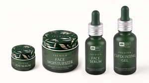 MERRY NEWON Vente en gros d'emballages personnalisés en verre pour soins de la peau, ensemble comprenant des pots à crème, des flacons compte-gouttes pour sérum et des couvercles en aluminium - Product Image 2