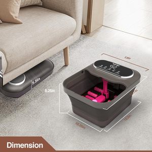 Massaggiatore per Piedi Pieghevole e Portatile con Calore e Bolle, Vasca Elettrica per Pediluvio - Product Image 2
