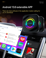 En Stock, Caja Inalámbrica Carplay con Android 13, Android Auto, con Video, APPS, 4G+64GB, 8 Núcleos, YouTube, Netflix