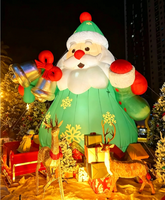 Personnages de Noël gonflables amusants, Père Noël gonflable, décoration pour les fêtes