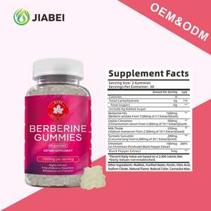Permen Gummy Berberine 60 Butir untuk Kesehatan Usus & Hati Dewasa dengan Kayu Manis Ceylon, Kunyit & Vitamin Milk Thistle - Product Image 3