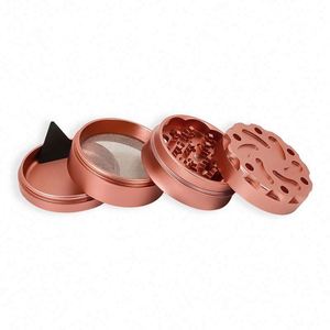 Hot Sale Aluminum Alloy 63*50mm 4 Layers Concave Smoking <b>Herb</b> Tobacco <b>Grinder</b> - Product Image 5