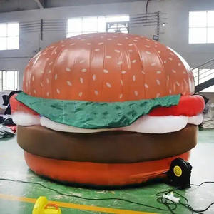 Wholesale Bespoke <strong>Giant</strong> Inflatable Hamburger Inflatable <strong>Food</strong> Models With Factory Price for Burger Shop Advertising - Product Image 4