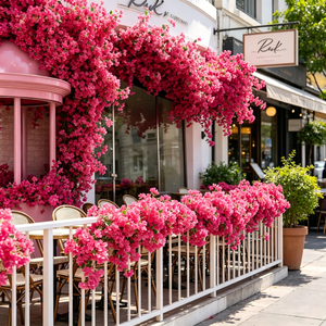 Arbre artificiel de <span class=keywords><strong>bougainvillier</strong></span> en tissu de haute qualité LUYI – Réaliste, fait main, écologique, pour intérieur/extérieur, Nouvel An - Product Image 2