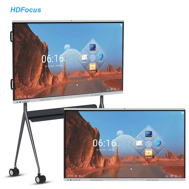 55-Inch Interactive LCD Display Flat Panel Touch Screen Whiteboard for School Digital Electronic Board