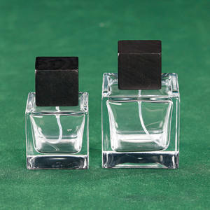 Wholesale Eco-friendly Custom Luxury Clear 50ml <b>100ml</b> Thick Square Spray Glass Perfume <b>Bottles</b> - Product Image 4