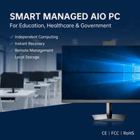 PC Todo en Uno con Pantalla IPS de 23.8 Pulgadas, Cámara HD, Recuperación Instantánea del Sistema, Gestión en la Nube, Computadora de Escritorio AIO sin Mantenimiento