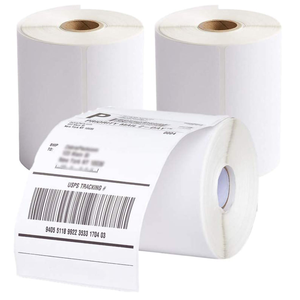 Blank Adhesive Etiqueta 4 X 6 100x150 Waybill A6 Thermal <b>Paper</b> <b>Sticker</b> Label Rolls Direct Thermal Barcode Shipping <b>Printer</b> Label - Product Image 2