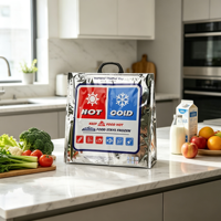 Sac isotherme pour aliments chauds et froids, sac laminé multicouche pour aliments congelés, logo personnalisé imprimé